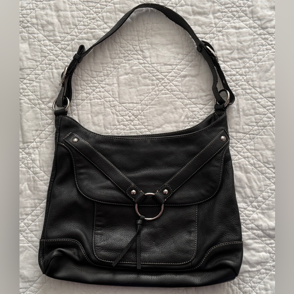 A.N.A. Genuine black leather purse